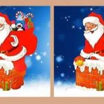 IQ výzva: najděte tři rozdíly mezi obrázky Santa Clause za